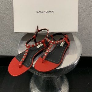 BALENCIAGA Studded Sandals!